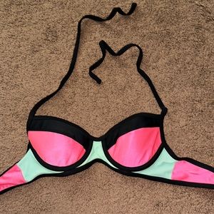 Multicolored Bikini swim top